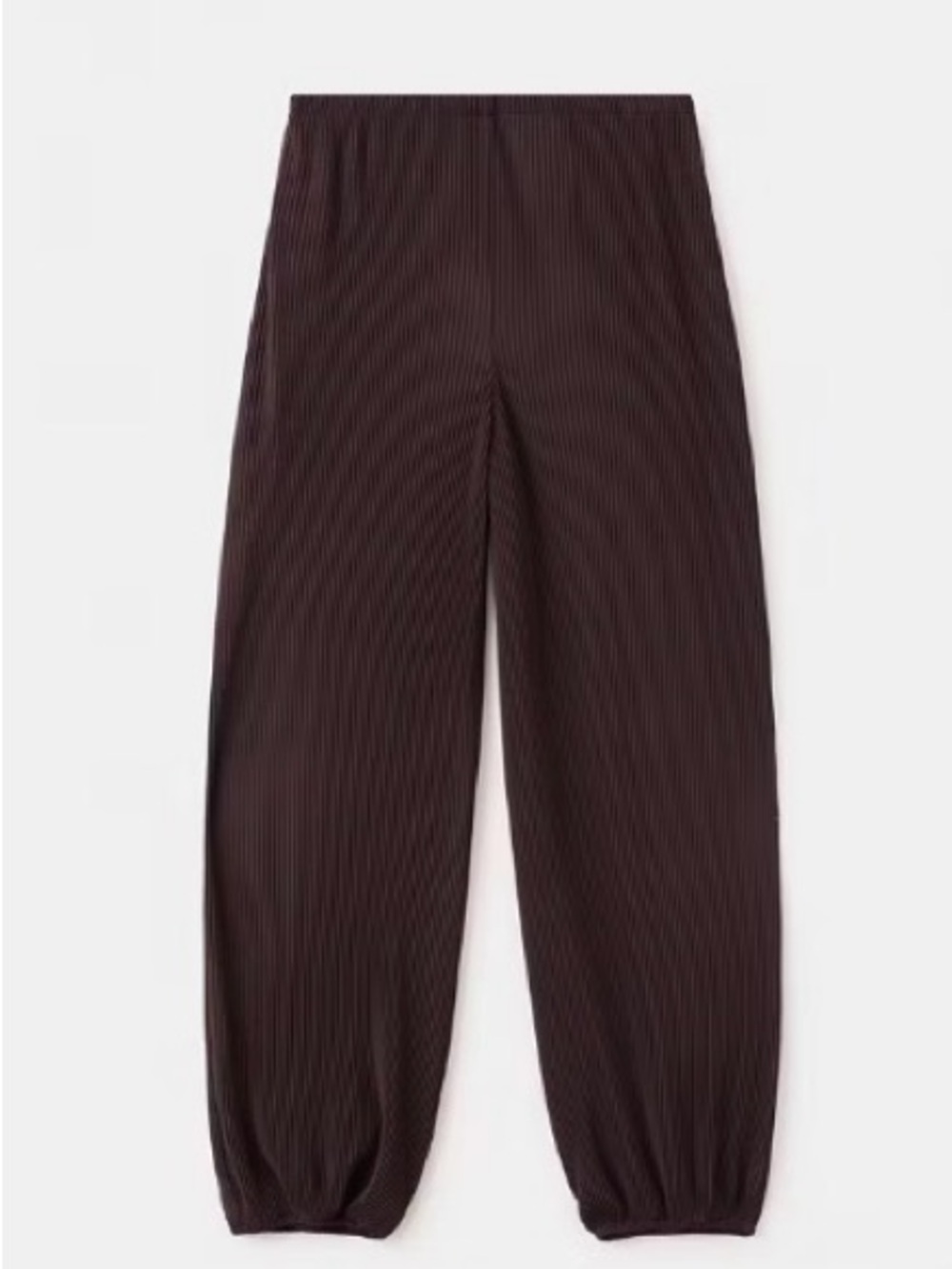 Textured harem pants